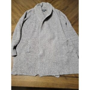 Barefoot Dreams CozyChic Lite Cardigan Shawl CollarPockets Grey SM‎ Style 494